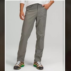 Men’s Lululemon ABC Classic-fit pant 34” Warpstreme color: sage gray